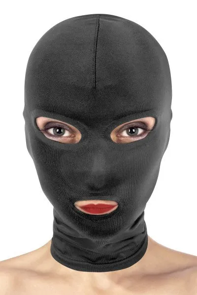 Open Mouth and Eyes Bondage Hood