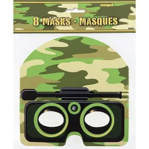 Paper Camo Masks (8ct)
