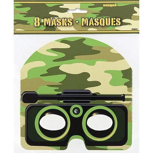 Paper Camo Masks (8ct)