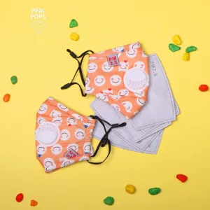 Peach Smile Kids Face Mask