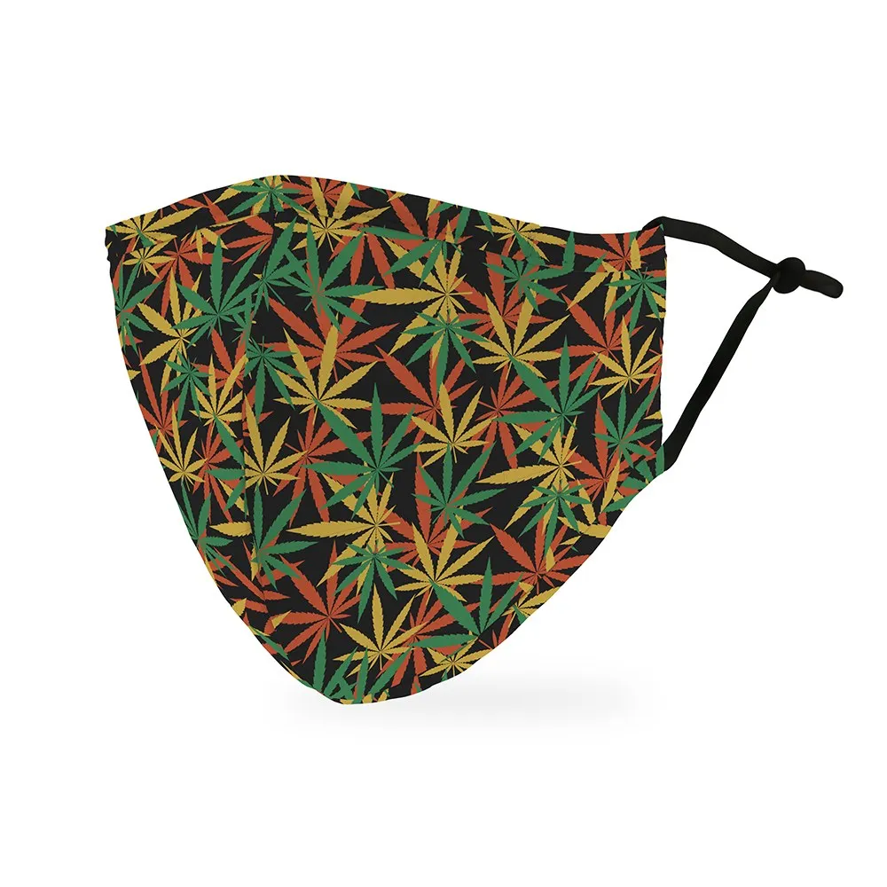 Personalized Adult Protective Cloth Face Mask - Cannabis Leaf