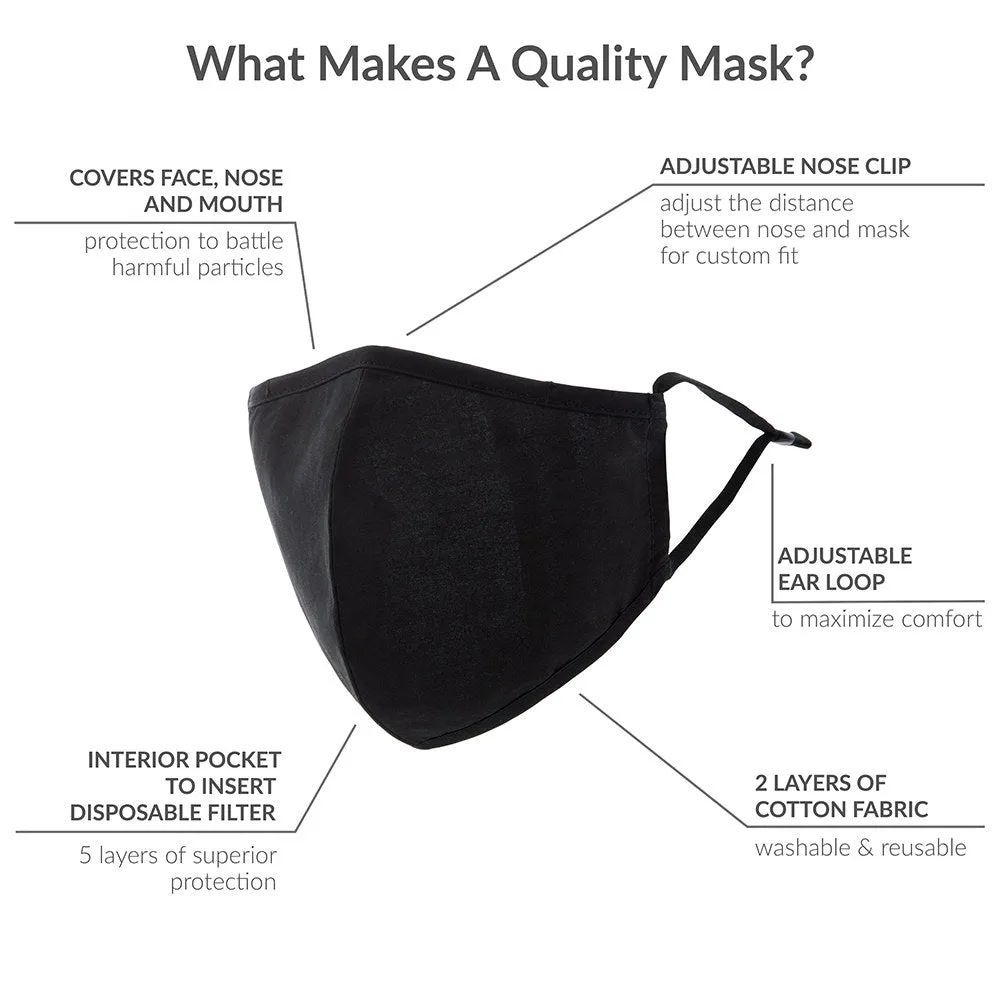 Personalized Adult Protective Cloth Face Mask - Cow Print Pattern