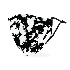 Personalized Adult Protective Cloth Face Mask - Cow Print Pattern