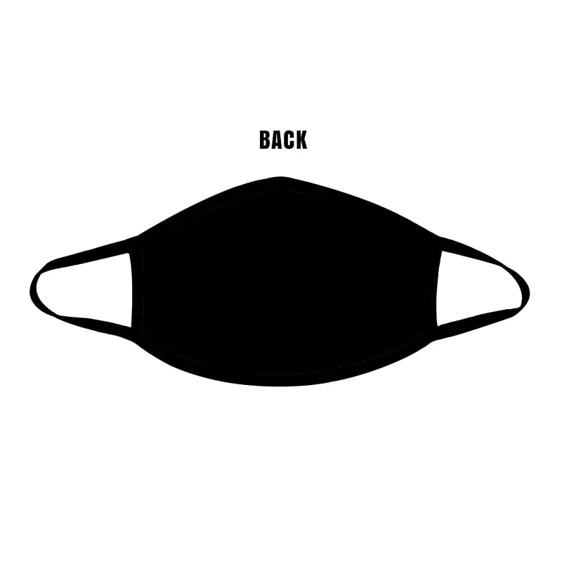 Pucker Up Red Glitter Lips Face Mask With Black Trim