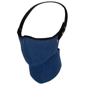 Rare Bird London MKII Linen Summer Face Pollution Mask - Blue