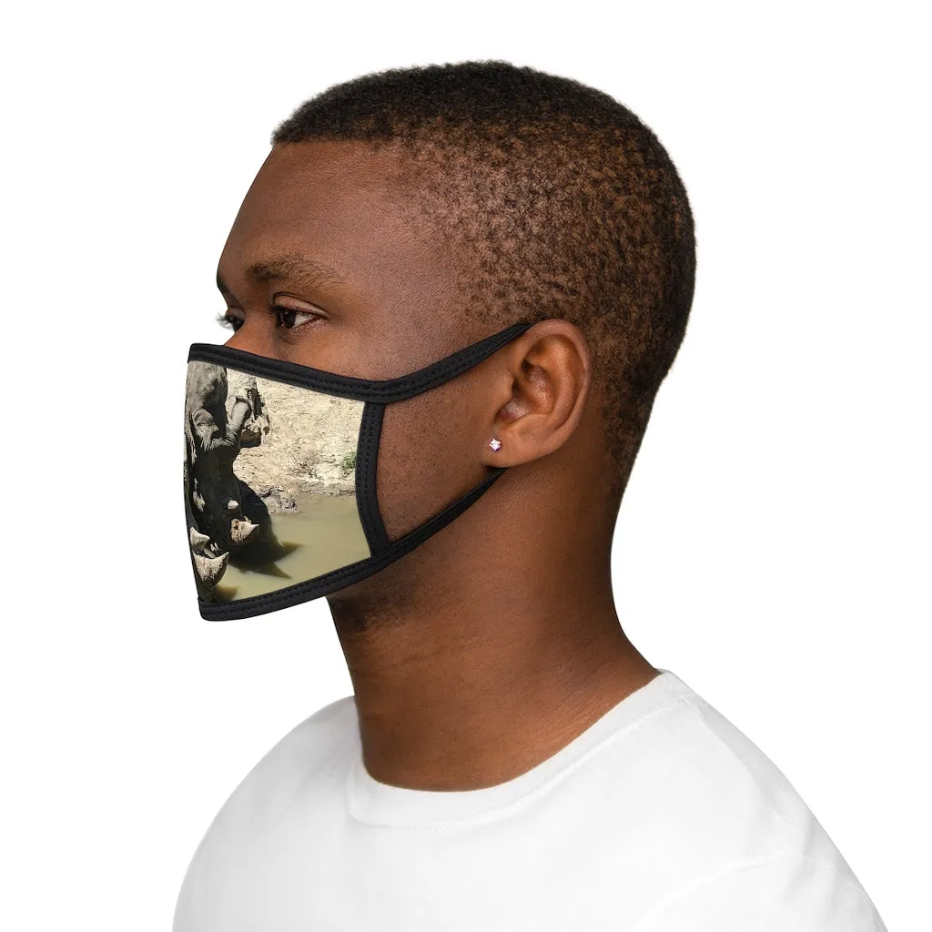 Rhinos Mixed-Fabric Face Mask