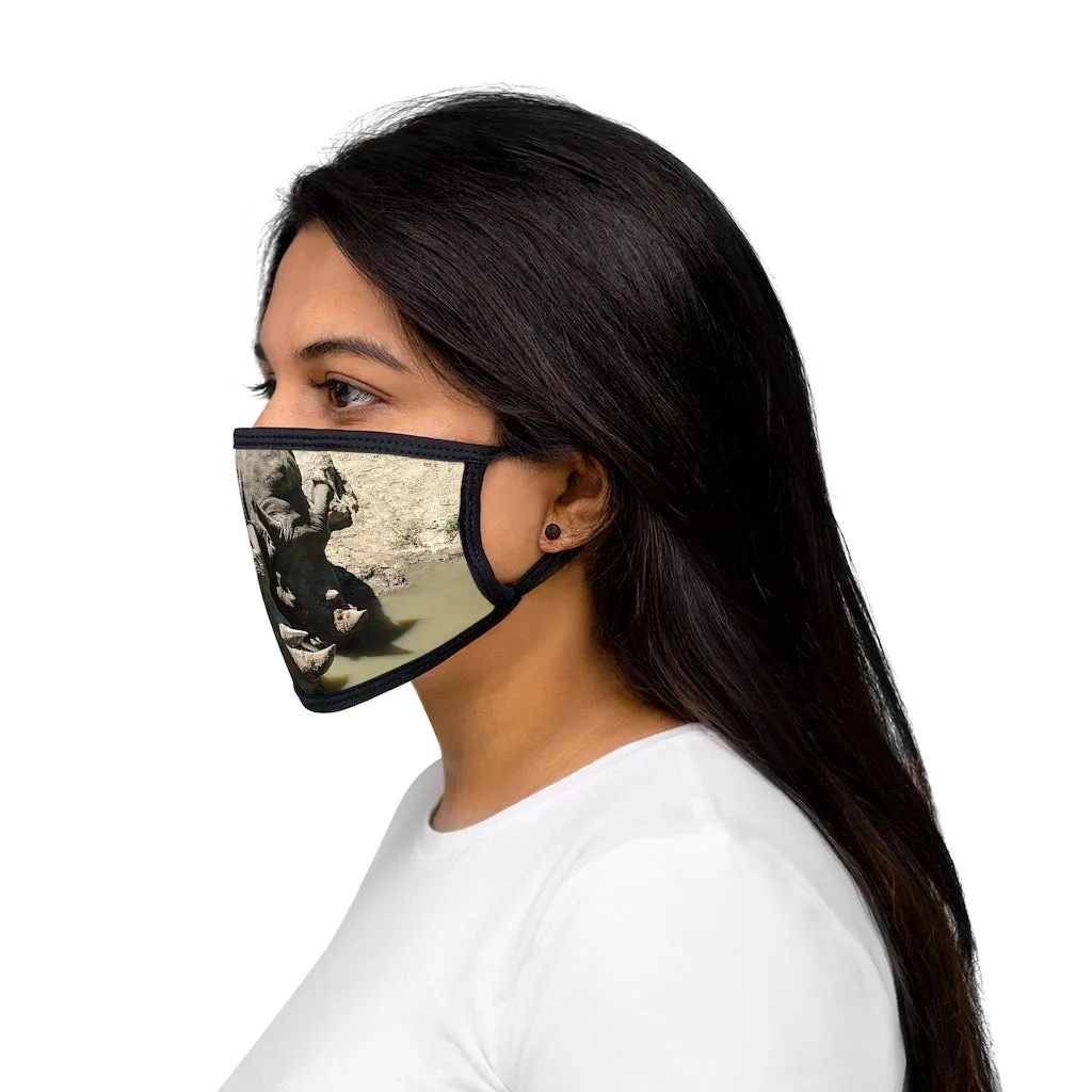 Rhinos Mixed-Fabric Face Mask