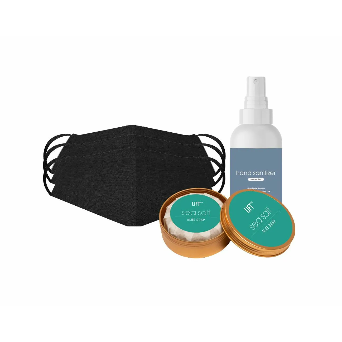Safety Kit - Mask, Soap & Sanitizer