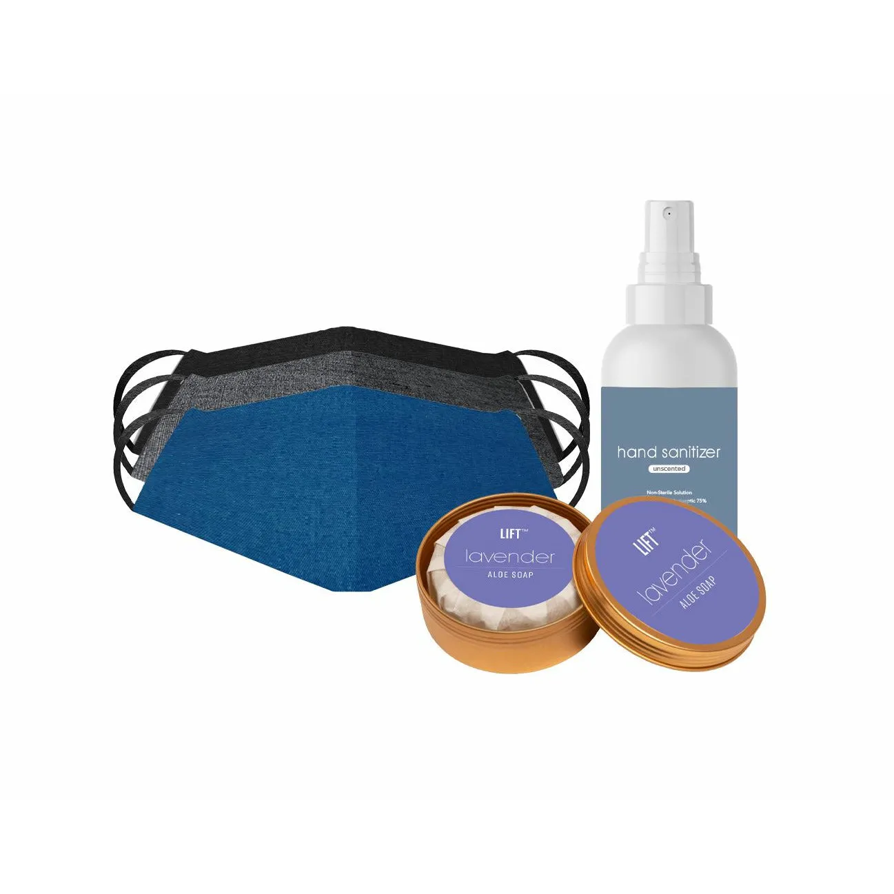 Safety Kit - Mask, Soap & Sanitizer