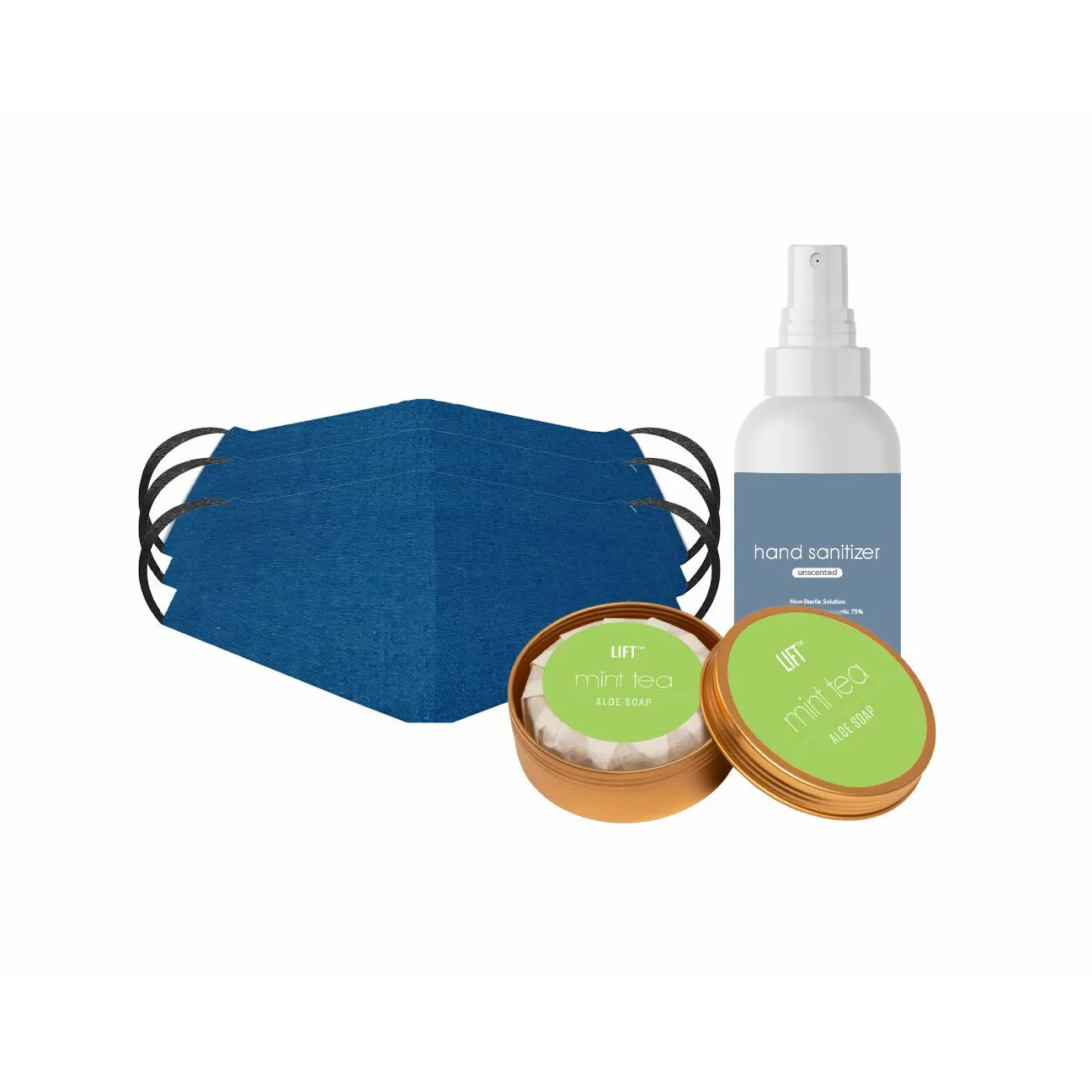 Safety Kit - Mask, Soap & Sanitizer