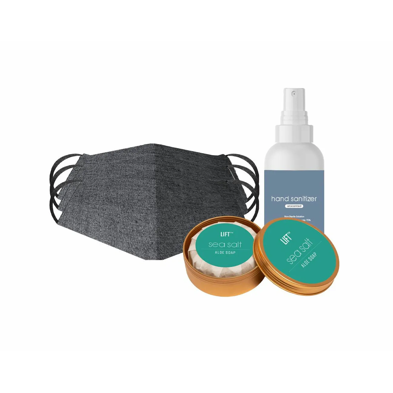 Safety Kit - Mask, Soap & Sanitizer