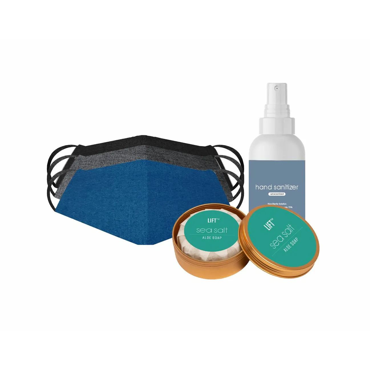 Safety Kit - Mask, Soap & Sanitizer