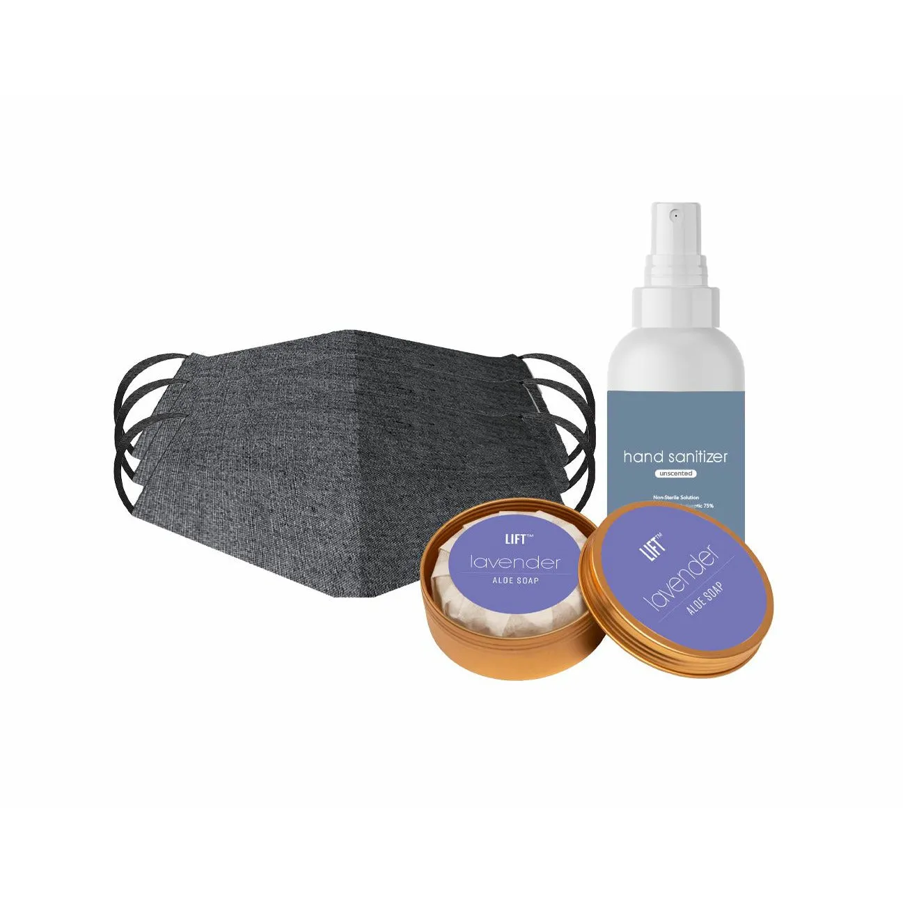 Safety Kit - Mask, Soap & Sanitizer