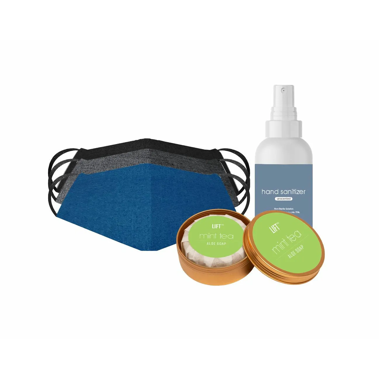 Safety Kit - Mask, Soap & Sanitizer