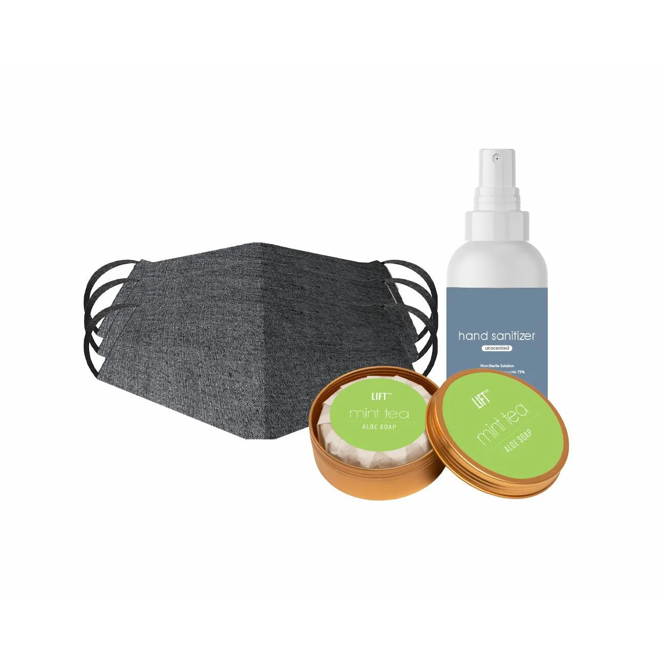 Safety Kit - Mask, Soap & Sanitizer