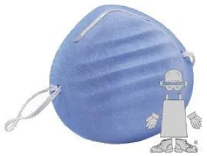 Safety Zone® Blue Cone Medical Face Masks (#RS-500) - Case of 1000