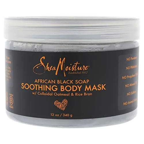Shea Moisture African Black Soap Soothing Body Mask By Shea Moisture For Unisex - 12 Oz Mask  12 oz