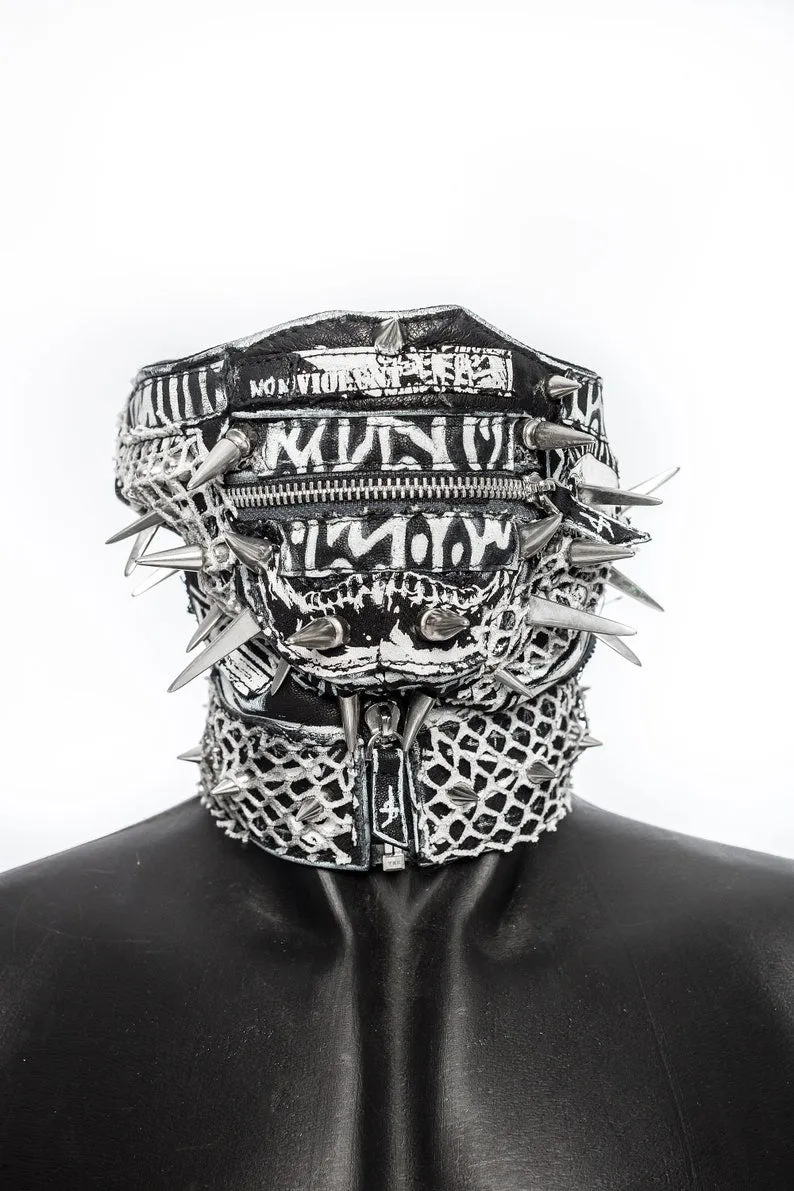 Spiked Mayhem Mask Jungle Tribe x Dust   Beau Collab Piece
