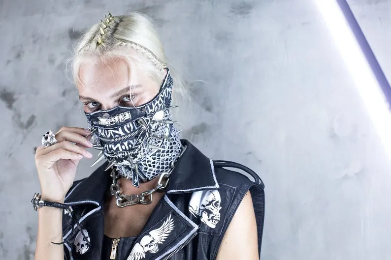 Spiked Mayhem Mask Jungle Tribe x Dust   Beau Collab Piece