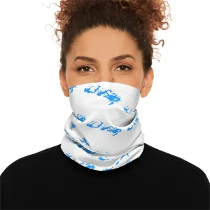 Summer Weather  - Lake Vermilion - MN - Pattern - Fishing / Boating Lightweight Neck Gaiter - White
