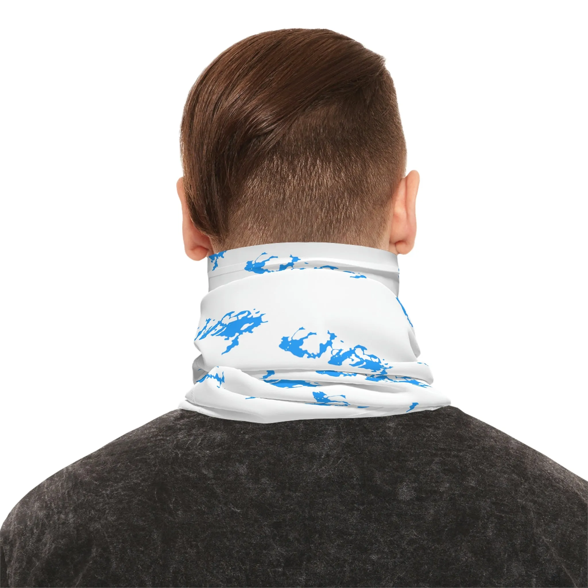 Summer Weather  - Lake Vermilion - MN - Pattern - Fishing / Boating Lightweight Neck Gaiter - White