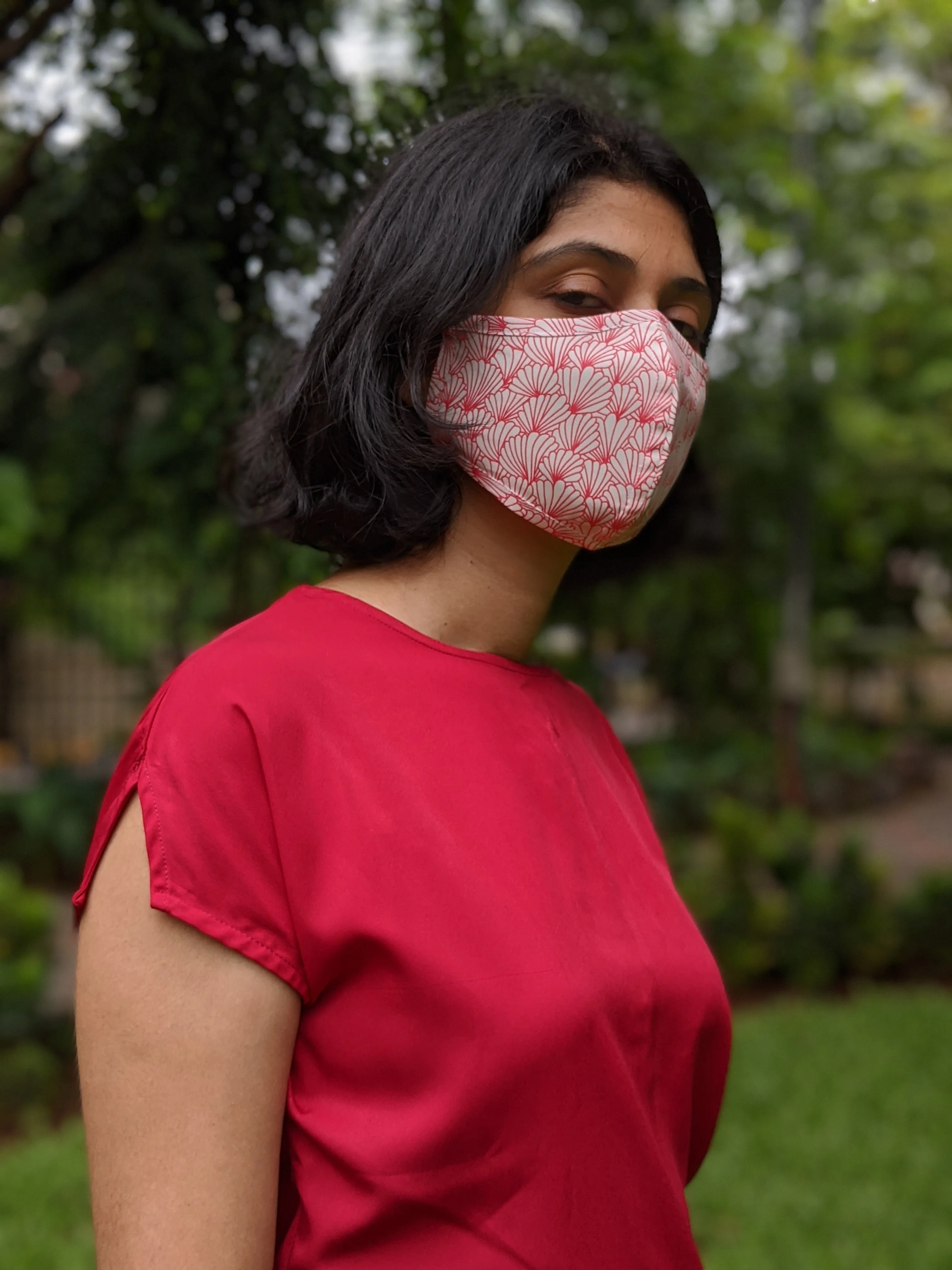 Swedish Floral Two Ply Cloth Mask