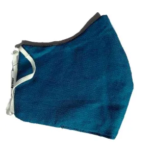 Teal Blue Unisex Organic Cotton Washable Face Masks