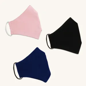 The Essential Face Mask Multipack in Rose (Set of 3)