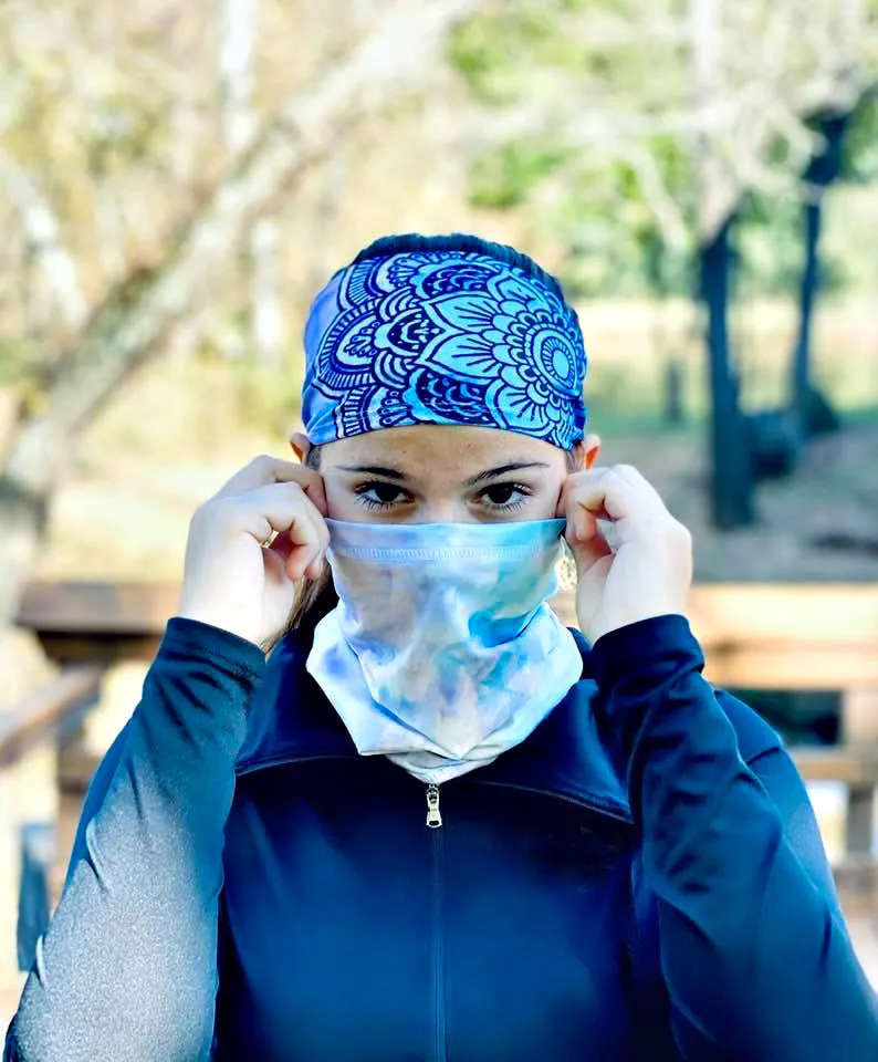 The LEGEND - Neck Gaiter (Pink Tie Dye)