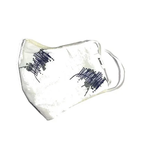 Unisex Cross Hatch Print Washable Face Masks