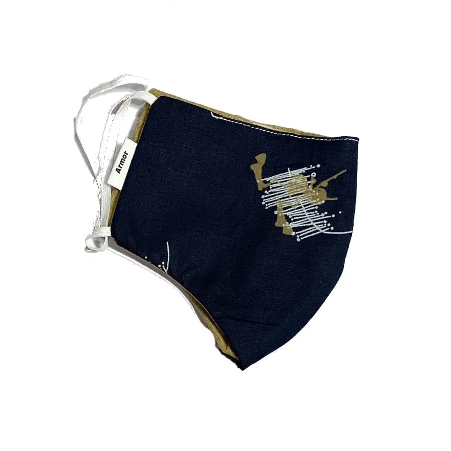 Unisex Cross Hatch Print Washable Face Masks