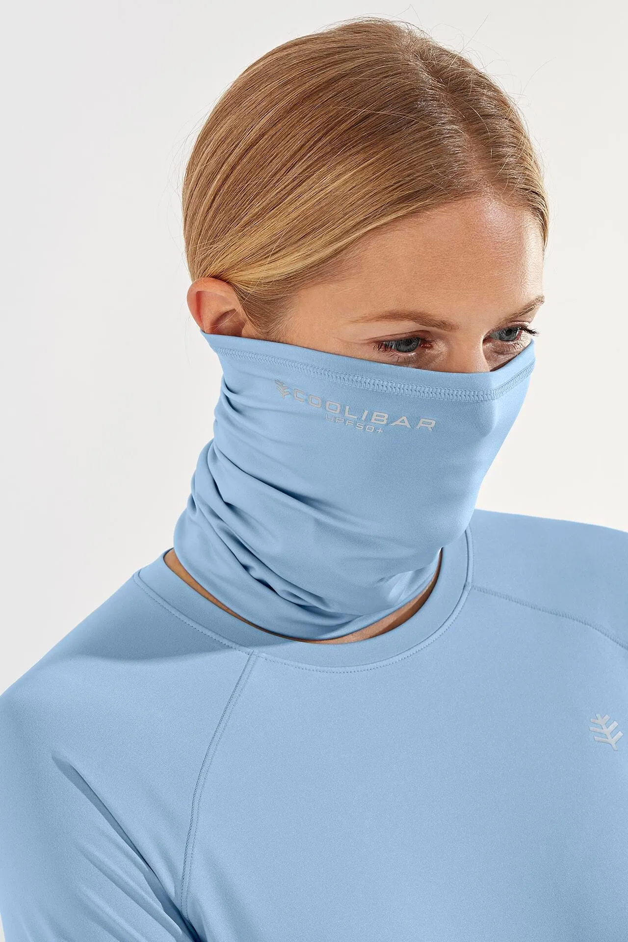 Unisex Virasana Performance Sun Gaiter  |  Cloud Blue