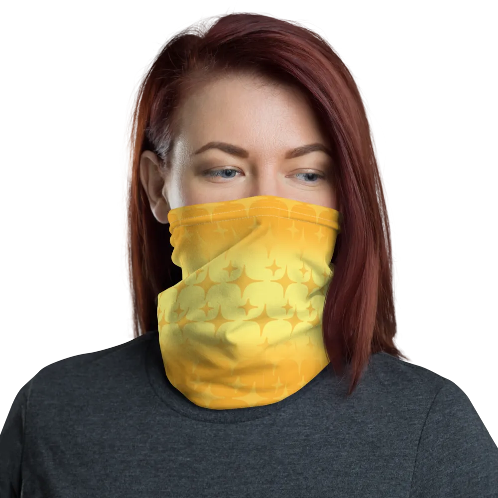 Yellow Ghost Sparkle Face Cover