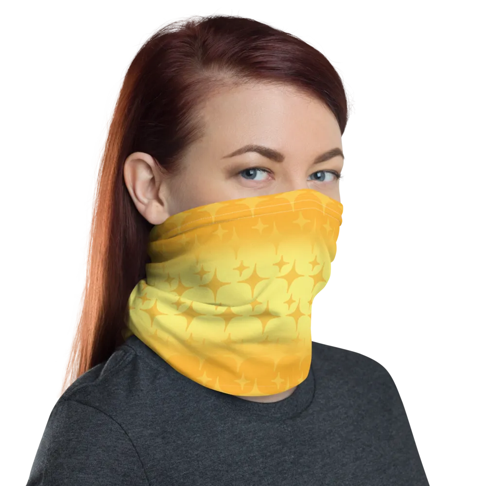 Yellow Ghost Sparkle Face Cover