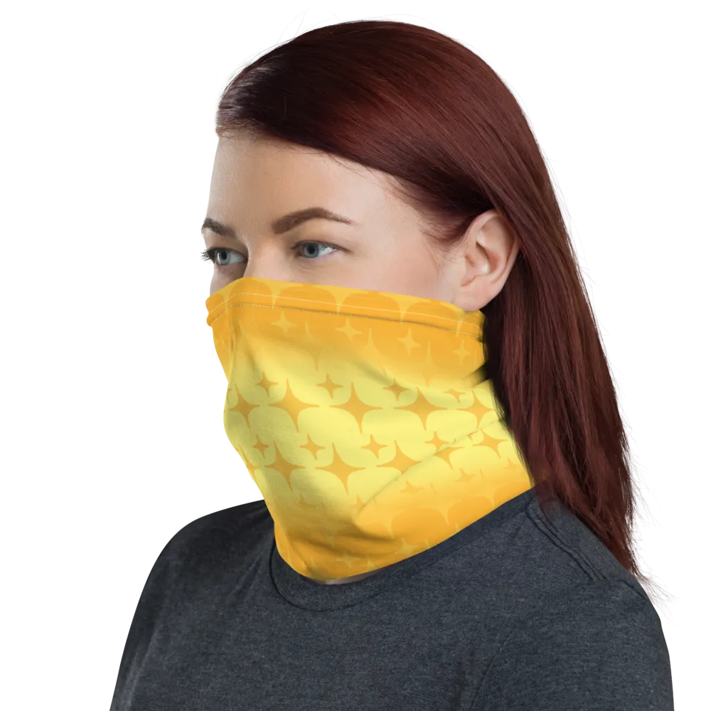 Yellow Ghost Sparkle Face Cover